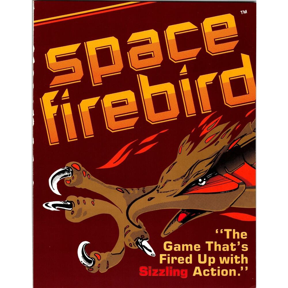 Space Firebird Arcade FLYER 1980 Original Retro Vintage Art Video Game Vintage